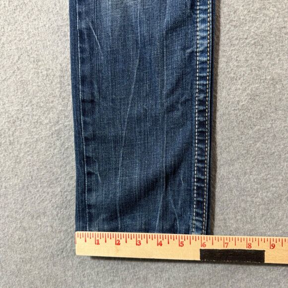 Miss Me Jeans Womens 28 Blue Irene Skinny Flap Pockets Low Rise Stretch Denim - Picture 7 of 12